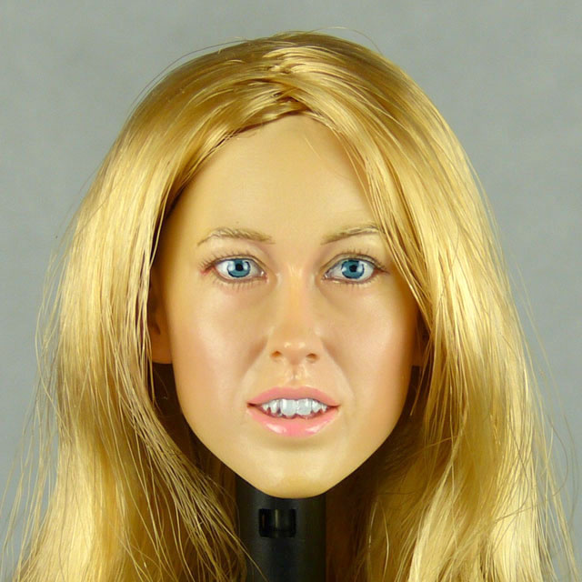 Nouveau Toys 1/6 Scale Female Head Sculpt Corina With Blonde Hairpiece - NT003BD